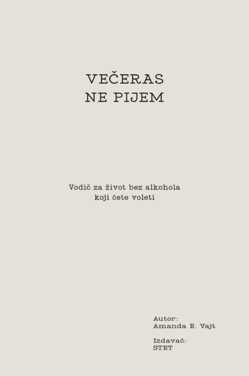 05 Korica Veceras ne pijem 1